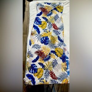 A long sexy fashion nova dress with high split